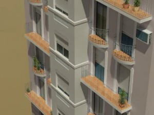 building collection 3 buildings 21 30 3D Model