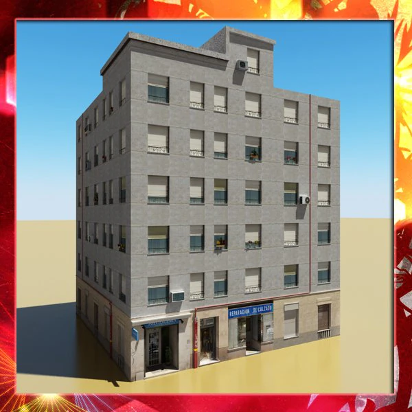 building 44 3D Model .c4d .max .obj .3ds .fbx .stl .blend 