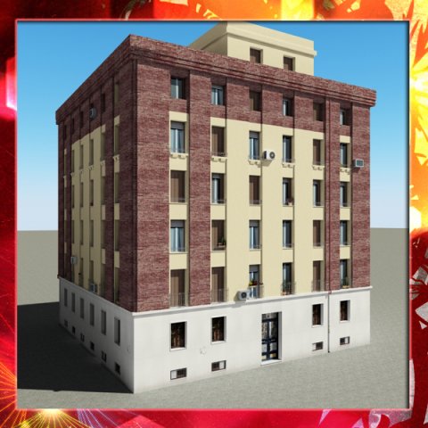 building 46 Model 3D .c4d .max .obj .3ds .fbx .stl .blend 