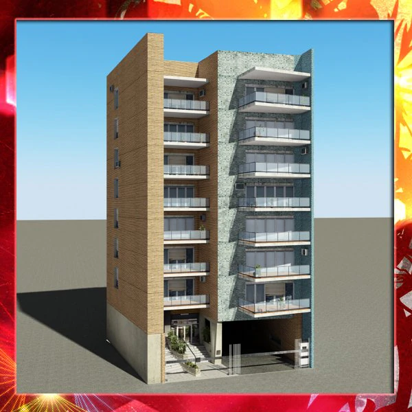 building 50 3D Model .c4d .max .obj .3ds .fbx .stl .blend 