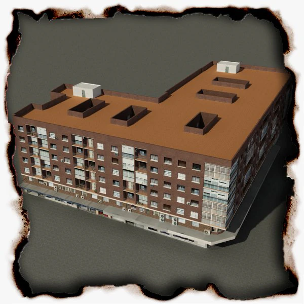 edif&iacute;cio 57 Modelo 3D .c4d .max .obj .3ds .fbx .stl .blend 
