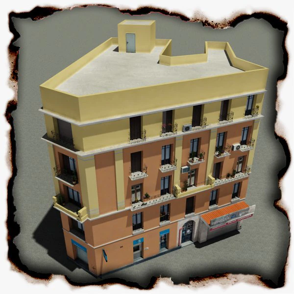 building 60 3D Model .c4d .max .obj .3ds .fbx .stl .blend 