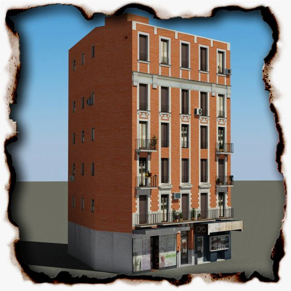 building 61 3D Model .c4d .max .obj .3ds .fbx .stl .blend 