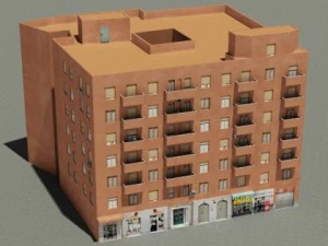 3d models european building 64 3D Model