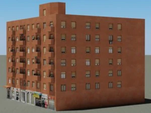 3d models european building 64 3D Model
