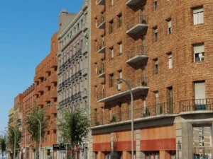3d models european city block 03 3D Model