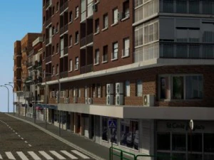 3d models european city block 03 3D Model