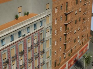 3d models european city block 03 3D-Modell