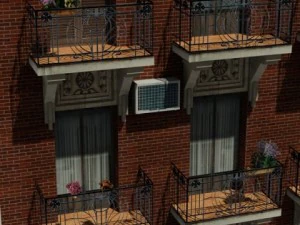 3d models european city block 03 3D Model