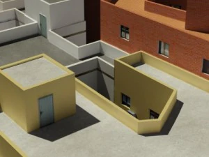 3d models european city block 03 3D Model