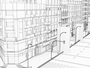 3d models european city block 03 3D-Modell