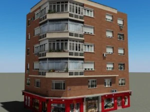 mod&egrave;les 3D b&acirc;timent 75 Modèle 3D