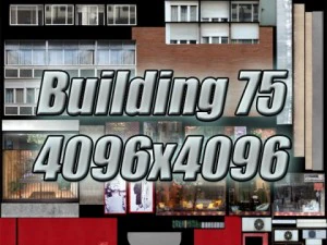 mod&egrave;les 3D b&acirc;timent 75 Modèle 3D