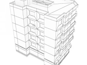 mod&egrave;les 3D b&acirc;timent 75 Modèle 3D