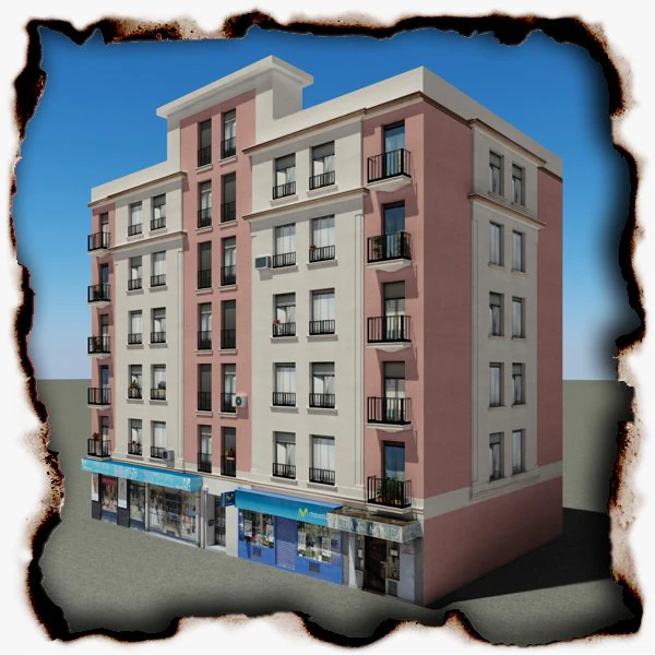 building 76 3D Model .c4d .max .obj .3ds .fbx .stl .blend 