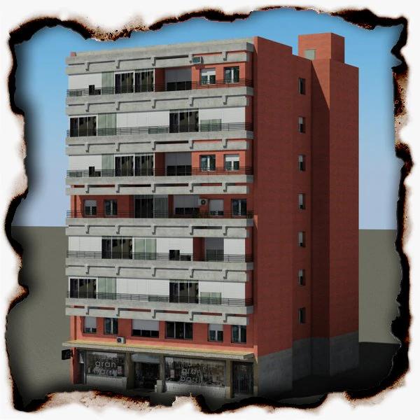 building 84 3D Model .c4d .max .obj .3ds .fbx .stl .blend 