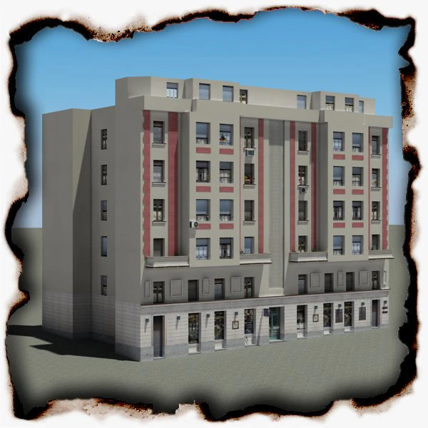 3d models building 87 3D Model .c4d .max .obj .3ds .fbx .stl .blend 