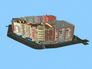 3d models city block 04 3D Model