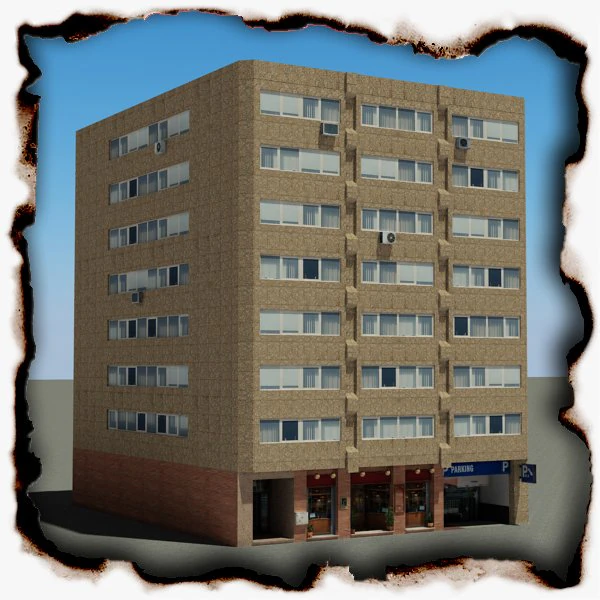 3d models building 90 3D Model .c4d .max .obj .3ds .fbx .stl .blend 
