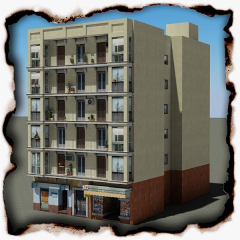 3d models building 91 Modèle 3D .c4d .max .obj .3ds .fbx .stl .blend 