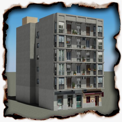 building 92 3D Модель .c4d .max .obj .3ds .fbx .stl .blend 