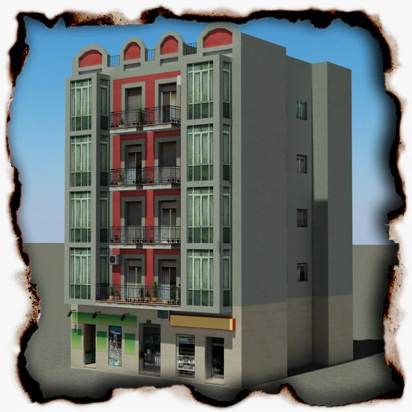building 93 3D Model .c4d .max .obj .3ds .fbx .stl .blend 