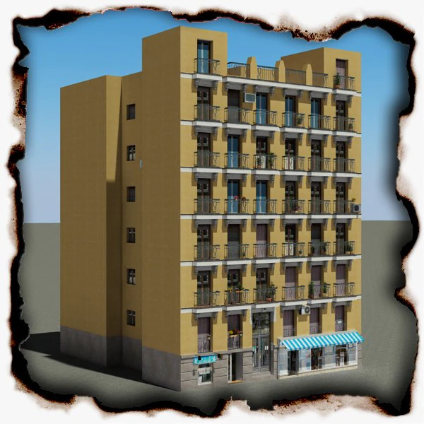 3d models building 94 3D Model .c4d .max .obj .3ds .fbx .stl .blend 