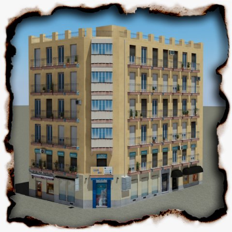 building 95 3D 模型 .c4d .max .obj .3ds .fbx .stl .blend 