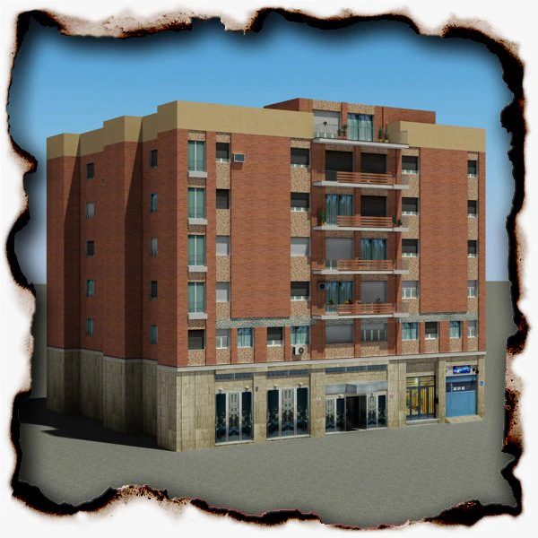 building 96 3D Model .c4d .max .obj .3ds .fbx .stl .blend 