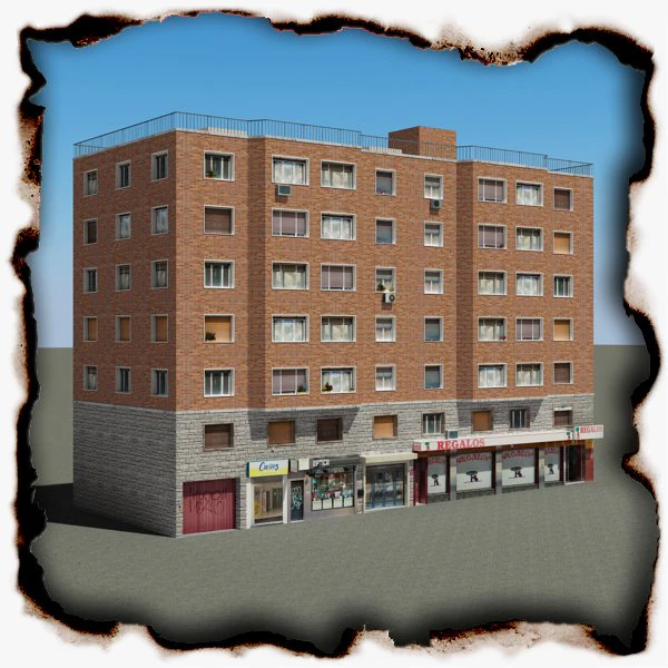 building 102 3D Model .c4d .max .obj .3ds .fbx .stl .blend 