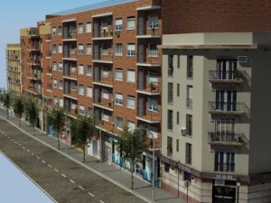 city block 05 3D Модель