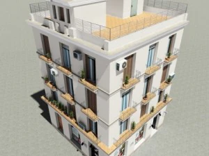 collezione di edifici 4150 Modello 3D