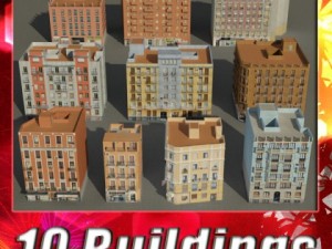3d models building collection 6170 3D Model