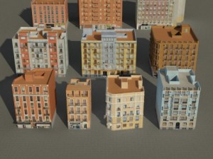 3d models building collection 6170 3D 模型