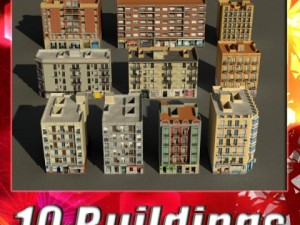 3d models building collection 91  100 Modelo 3D