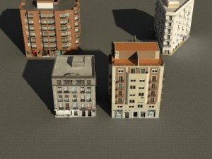 3d models building collection 5  8 Modèle 3D
