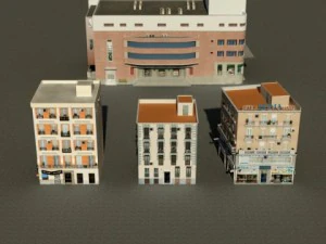 3d models building collection 13  16 3D Model