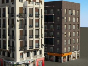 3d models building collection 21  24 3D Model