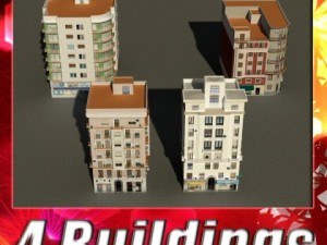 3d models building collection 29  32 Modelo 3D