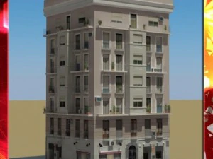 Koleksi bangunan model 3d 29 32 Model 3D