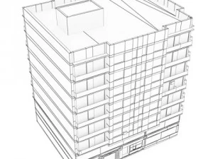 Koleksi bangunan model 3d 29 32 Model 3D