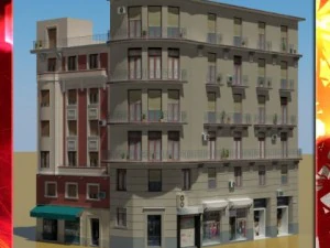 Koleksi bangunan model 3d 29 32 Model 3D