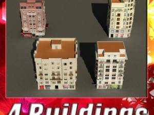 3d models building collection 37  40 Modelo 3D