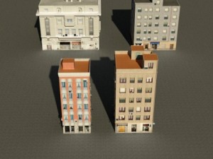 3d models building collection 41  44 3Dモデル