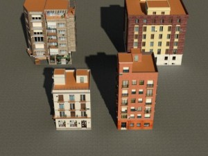 3d models building collection 45  48 3D Model