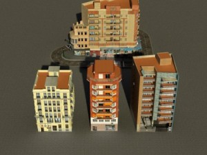 3d models building collection 49  52 3D मॉडल