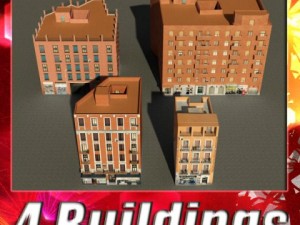 3d models building collection 61  64 Modelo 3D