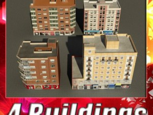3d models building collection 73  76 Modelo 3D