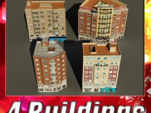 3d models building collection 77  80 Modelo 3D