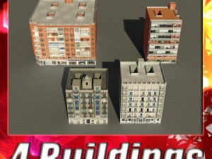 3d models building collection 81  84 3D Model